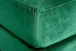 Design Hocker COZY VELVET 80cm smaragdgrün Samt goldene Füße