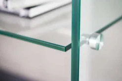 Design Konsolentisch FANTOME 100cm Glas transparent mit Ablage