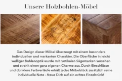Design Konsolentisch IRON CRAFT 115cm Mangoholz Eisen Schreibtisch