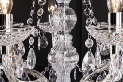 Design Kronleuchter CRYSTAL XL 80cm klar Acryl 15-armig Lüster