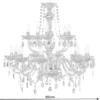 Design Kronleuchter CRYSTAL XL 80cm gold 15-armig Lüster Kristall-Lampe