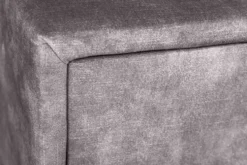 Design Nachttisch BOUTIQUE 50cm dunkelgrau Samt zwei Schubladen