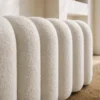 Design Polsterbank VOGUE 95cm beige Bouclé Bettbank