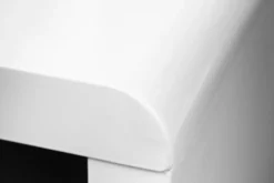 Design Schreibtisch FAST TRADE 120cm weiß Hochglanz Bürotisch
