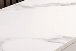 Design Sideboard SAVOY 180cm kaschmir weiß Marmor Keramik mit Stauraum und 3D-Front