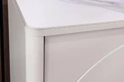 Design Sideboard SAVOY 150cm kaschmir weiß Marmor Keramik mit sechs Schubladen