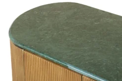 Design Sideboard VENEZIANO 170cm messing Mangoholz grün Marmor gold