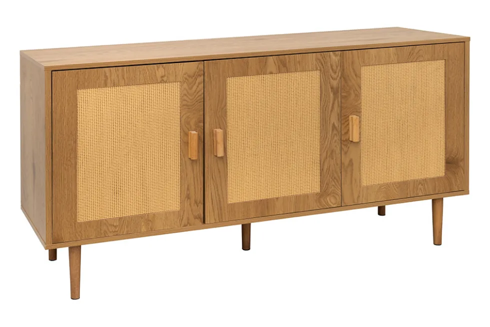 Design Sideboard VIENNA 120cm natur Wiener Geflecht Kommode