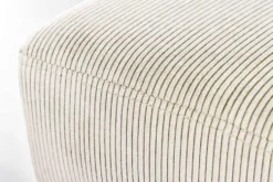 Design Sitzbank BOUTIQUE 100cm beige Cord schwarze Metallbeine Polsterbank