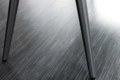 Design Sitzbank BOUTIQUE 100cm senfgelb Samt schwarze Metallbeine