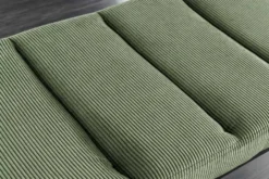 Design Sitzbank PETIT BEAUTÉ 80cm grün Cord schwarzes Gestell