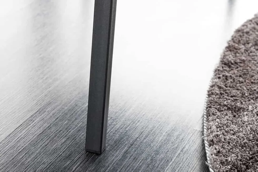 Design Sitzbank PETIT BEAUTÉ 80cm grau Samt schwarzes Gestell