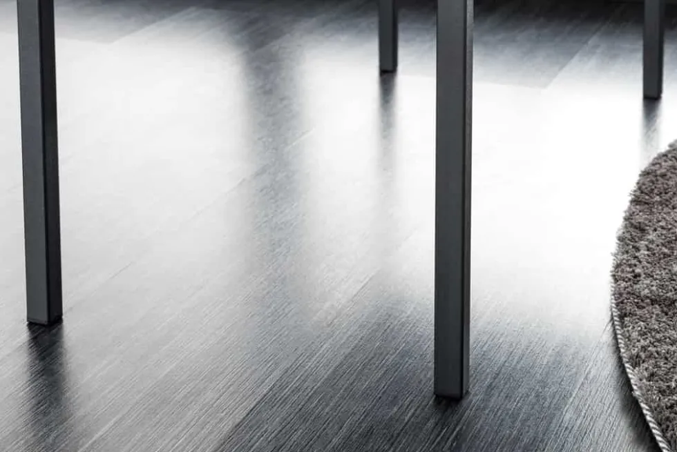 Design Sitzbank PETIT BEAUTÉ 80cm grau Samt schwarzes Gestell