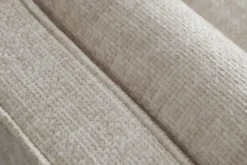 Design Sofa COZY VELVET 220cm beige Chenille Federkern 3-Sitzer mit goldener Kappe