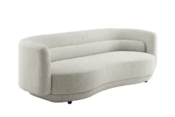 Design Sofa GATSBY 230cm beige Chenille Federkern 3-Sitzer Couch Rundum-Bezug