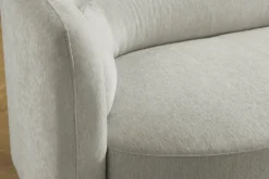 Design Sofa GATSBY 230cm greige Chenille Federkern 3-Sitzer Couch Rundum-Bezug