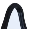 Design Spiegel ORGANIC 180cm schwarz Standspiegel Wandspiegel abgerundeter Rahmen