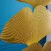 Design Stehlampe GINKGO 160cm gold Metall