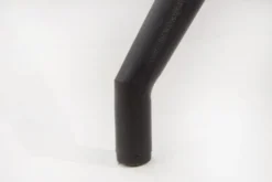 Design Stuhl DIVANI dunkelgrau Metallgestell schwarz im Retro Stil