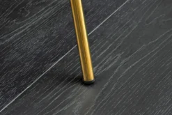 Design Stuhl NOBLESSE rosé Samt golden verchromtes Metallgestell Retro-Look