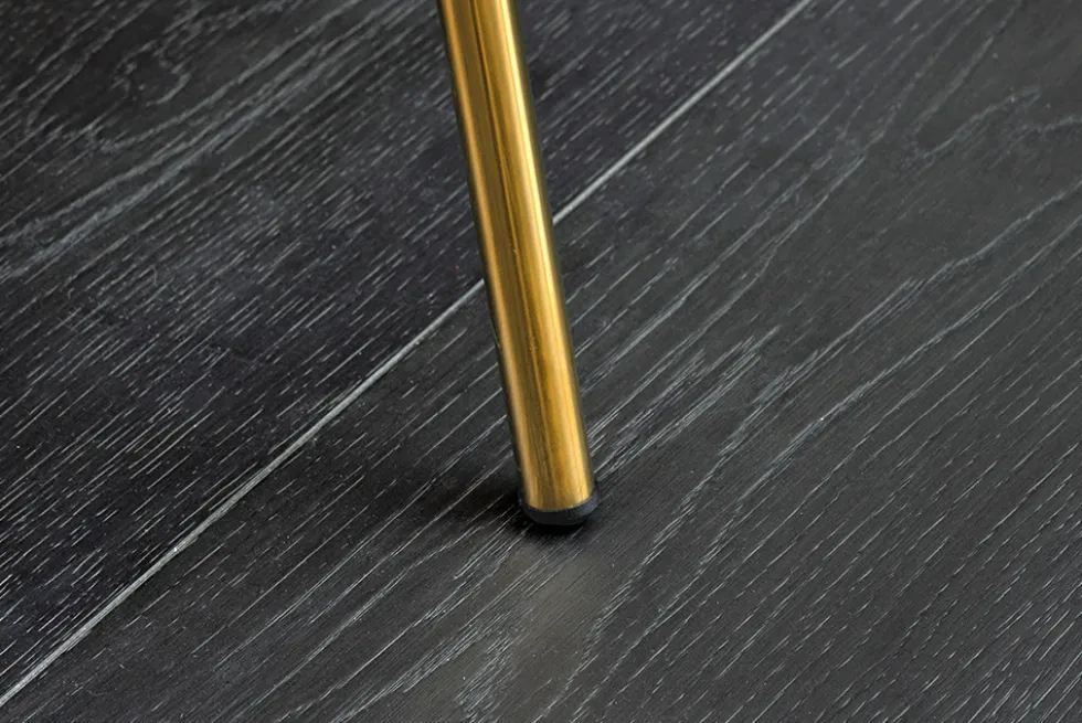 Design Stuhl NOBLESSE rosé Samt golden verchromtes Metallgestell Retro-Look