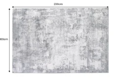 Design Teppich MODERN ART 230x160cm grau kupfer Kurzflor Indoor-Teppich