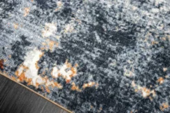 Design Teppich MODERN ART 230x160cm grau kupfer Kurzflor Indoor-Teppich