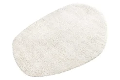 Design Teppich ORGANIC 180x120cm creme Hochflor Indoor-Teppich organische Form