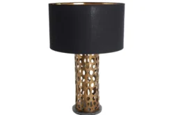 Design Tischlampe ABSTRACT LEAF kupfer antik Metall Marmorfuß handmade