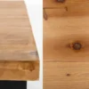 Design Weinschrank BODEGA 185cm natur schwarz Tannenholz Metall Flaschenregal