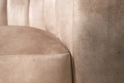 Drehbarer Design Sessel BABYLON champagner Samt Lounge Cocktailsessel