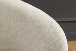 Drehbarer Design Sessel BOSSA NOVA beige Chenille