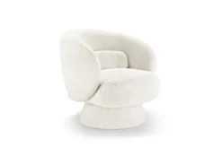 Drehbarer Design Sessel BOSSA NOVA beige Bouclé
