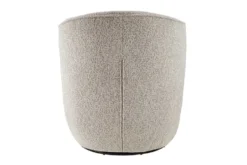 Drehbarer Design Sessel GATSBY taupe Bouclé Tweed Soft 360°
