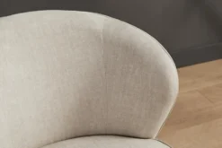 Drehbarer Design Sessel GATSBY beige Samt 360°