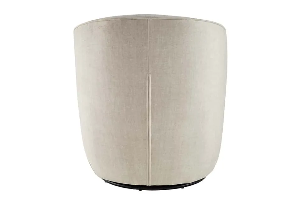 Drehbarer Design Sessel GATSBY beige Samt 360°