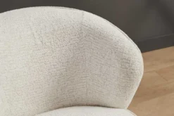 Drehbarer Design Sessel GATSBY beige Bouclé Tweed Soft 360°