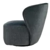 Drehbarer Design Sessel GATSBY petrol Samt 360°