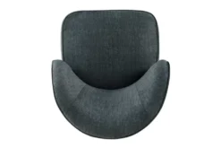 Drehbarer Design Sessel GATSBY petrol Samt 360°