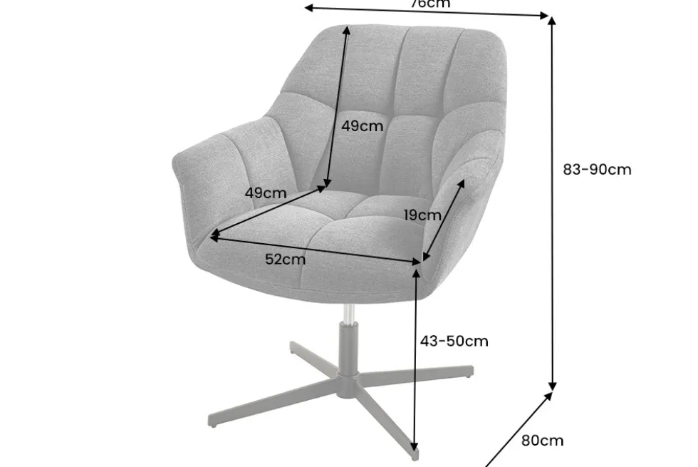 Drehbarer Design Sessel PAPILLON petrol Samt 360° schwarz Metall höhenverstellbar