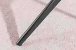 Drehbarer Design Stuhl CONCORD dunkelgrau Samt Taschenfederkern Metallgestell schwarz