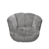 Drehbarer Sessel DIAMOND silbergrau Chenille Cremona 360°