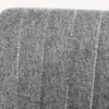 Drehbarer Sessel LOUNGER grau Strukturstoff Metallgestell schwarz