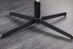Drehbarer Sessel PAPILLON senfgelb Samt schwarz Metall höhenverstellbar mit Armlehne