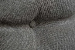 Drehbarer Stuhl BIG GEORGE anthrazit Samt Strukturstoff Armlehne Taschenfederkern