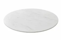 Drehbare Servierplatte SIGNATURE 60cm weiß Marmor Keramik rund