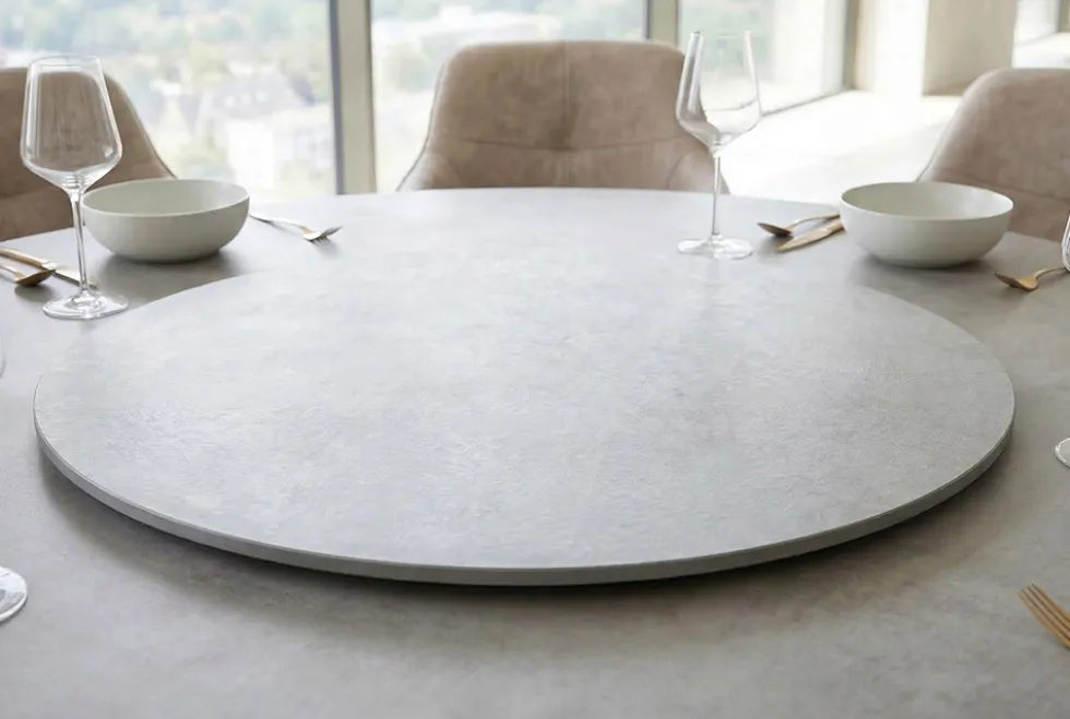 Drehbare Servierplatte SIGNATURE 60cm grau Keramik rund