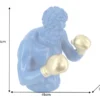 Einzigartige Statue BOXER 50cm blau gold handmade Skulptur Deko-Figur