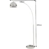Elegante Bogenlampe LOUNGE DEAL 205cm gold Stehlampe