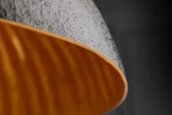 Elegante Design Hängeleuchte GLOW 70cm schwarz gold Hängelampe